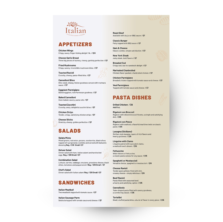 Show details for Italian Fresca