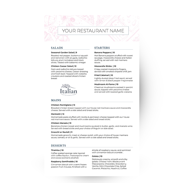 Show details for Italian Amore - Pink