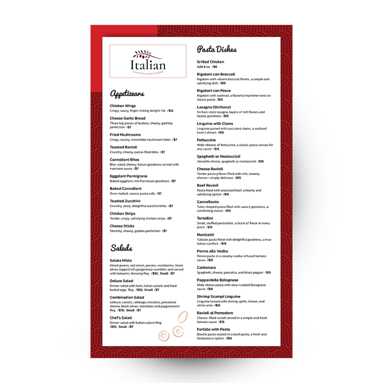 Show details for Pasta e Pesto - Red