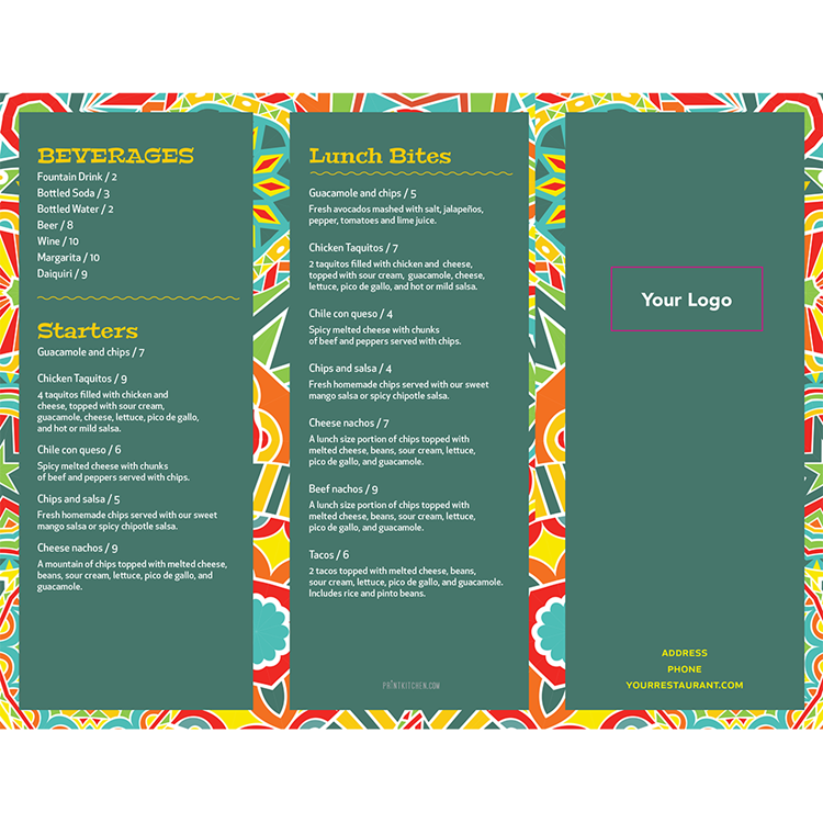 Show details for Mexican Grille - Menu (8.5 x 11) - Version 1 - Design Online