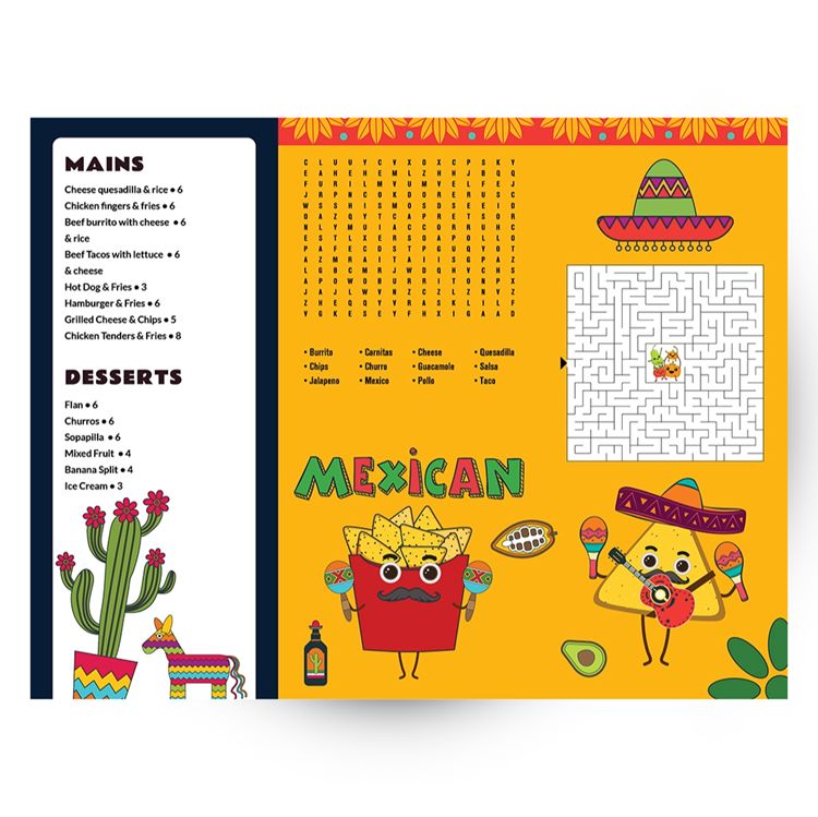 Show details for Kids - Mexican Menu