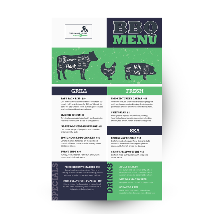 Show details for Chopping Block - Green/Navy