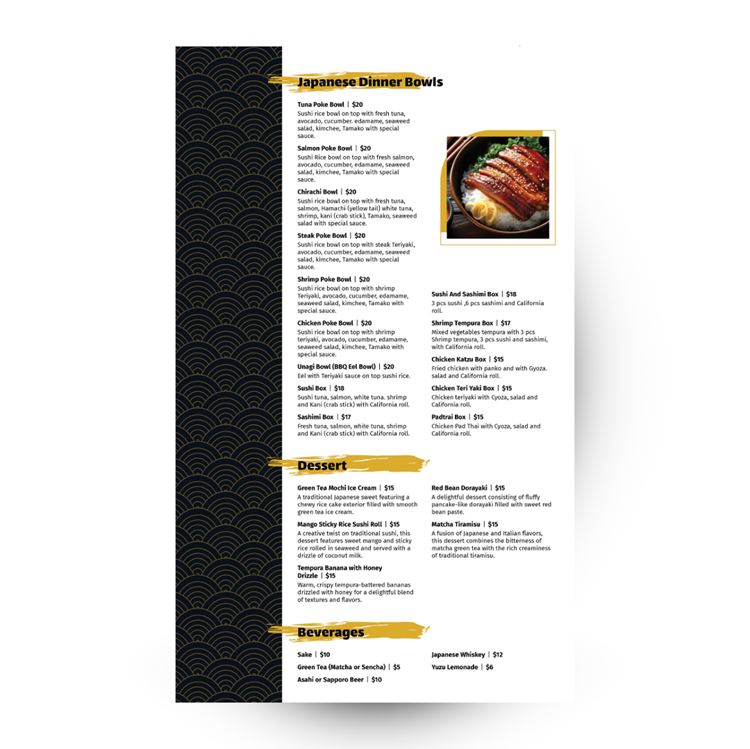 Show details for Tsunami Tastes - Black - Design Online