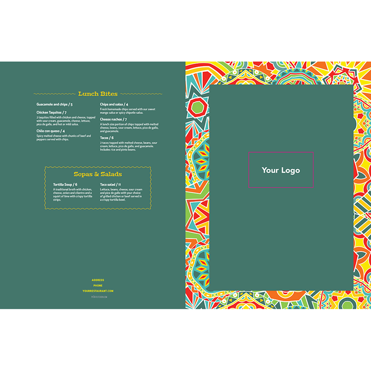 Show details for Mexican Grille - Menu (18 x 12) - Version 1 - Design Online